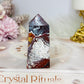 Mexican Lace Druzy Agate Tower 7cm