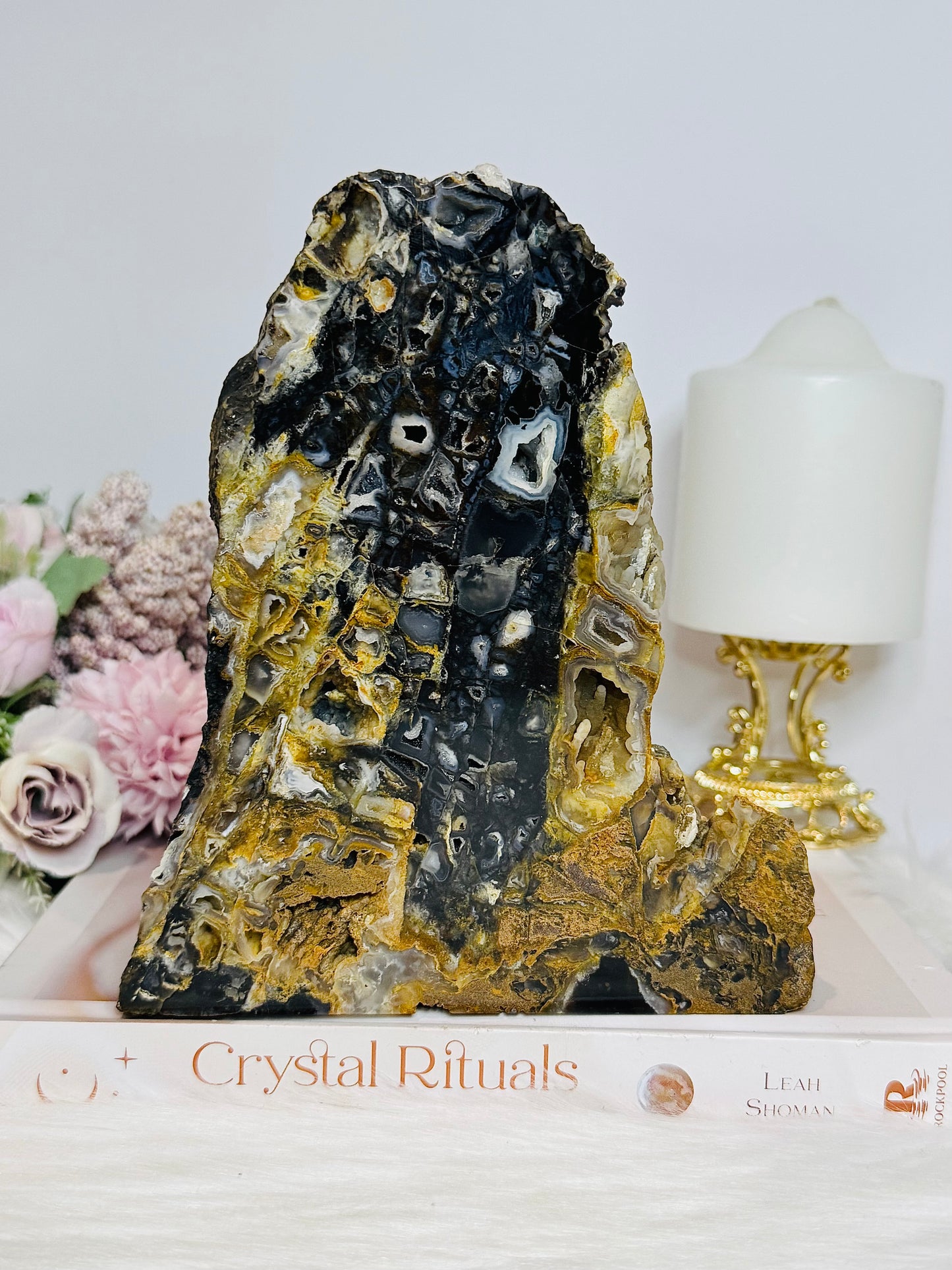 Large High Grade Druzy Agate Natural Freeform 18cm 1.3KG