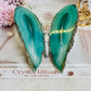 Amazing Large Green Agate Butterfly From Brazil 13cm