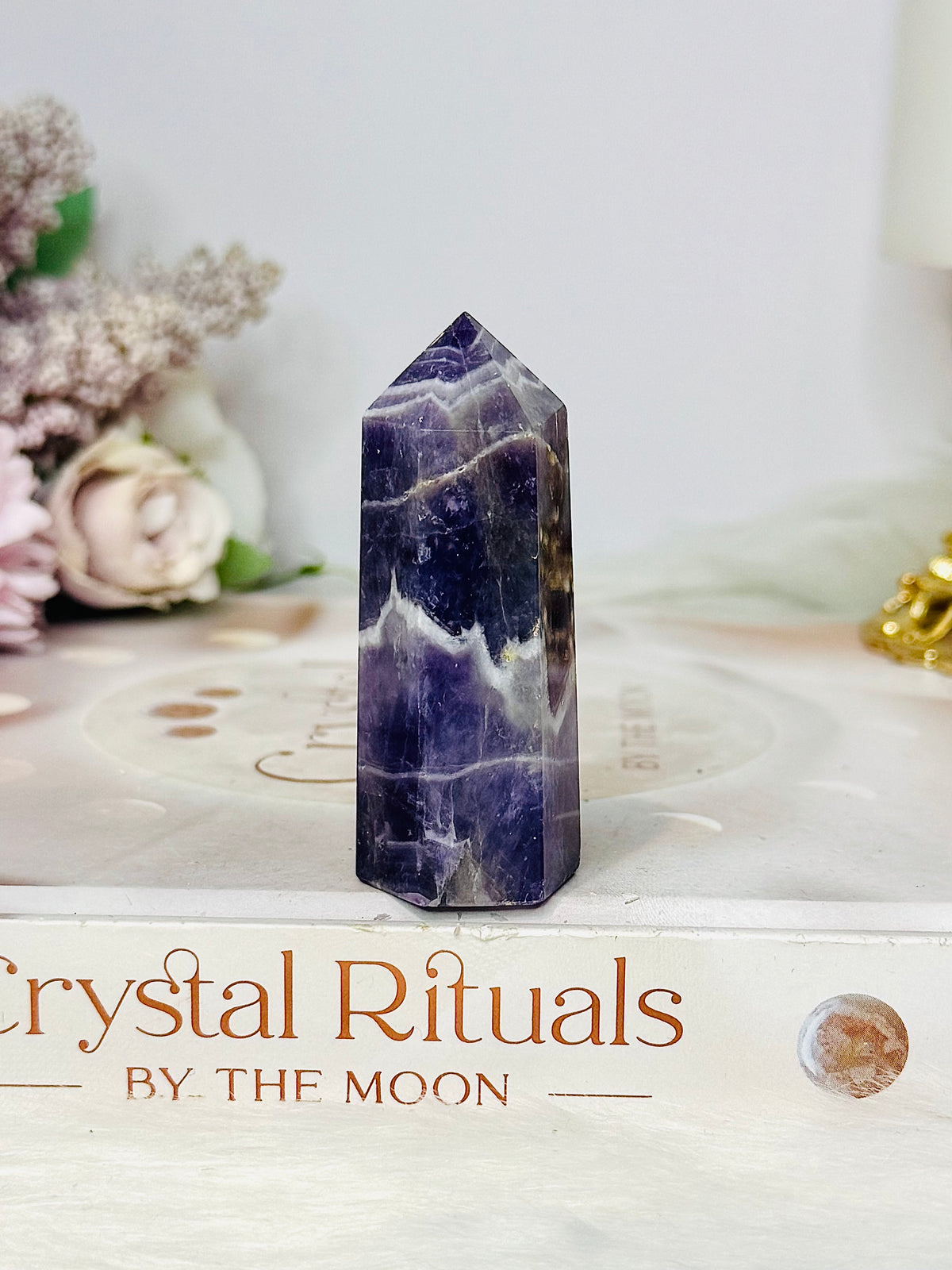 Chevron Amethyst Tower 6cm