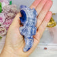 Carved Tiffany Stone Crocodile 11cm