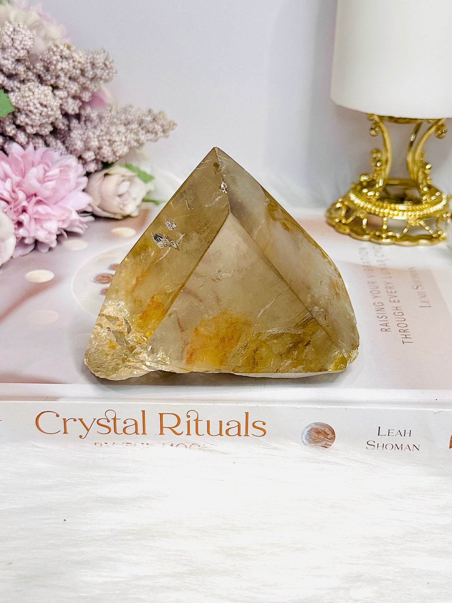 Natural Golden Healer Quartz Polished Freeform 10cm 421g