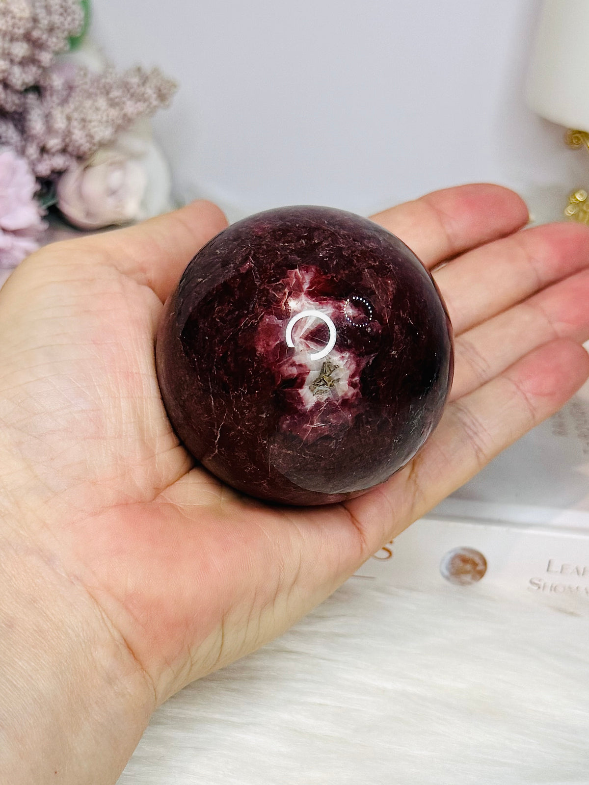 Red Jasper Sphere on Stand 309g