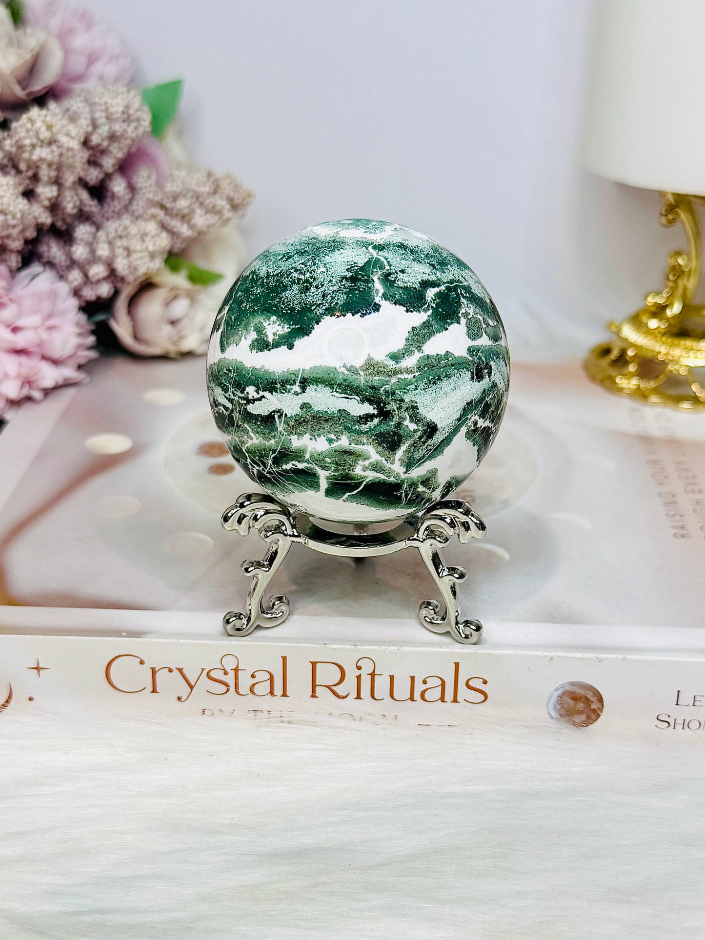 Unicorn Jasper Sphere on Stand 252g