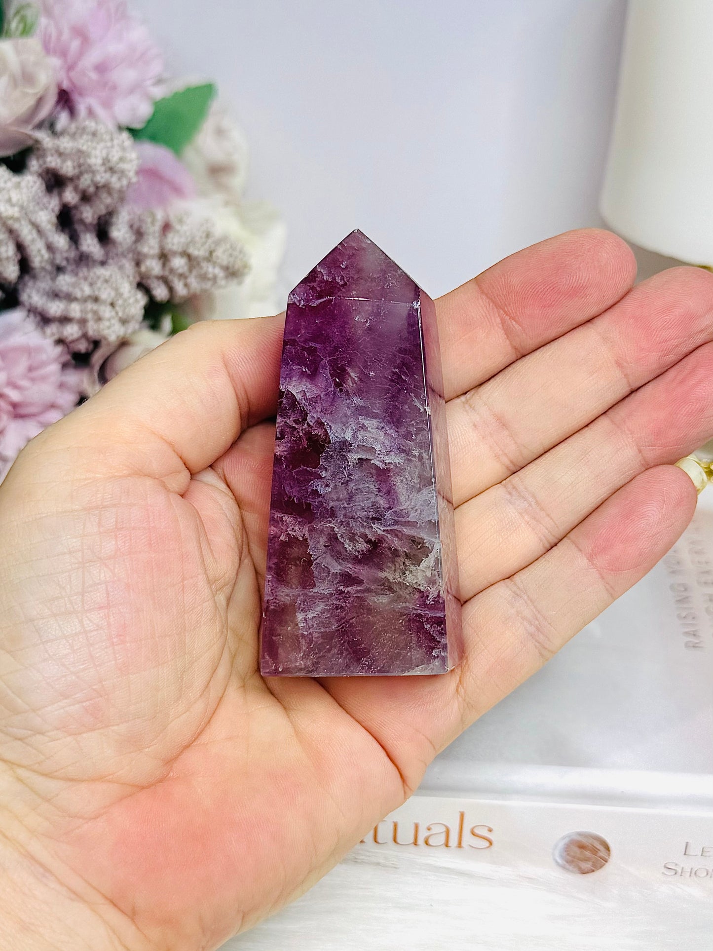 Purple Fluorite Tower 7.5cm