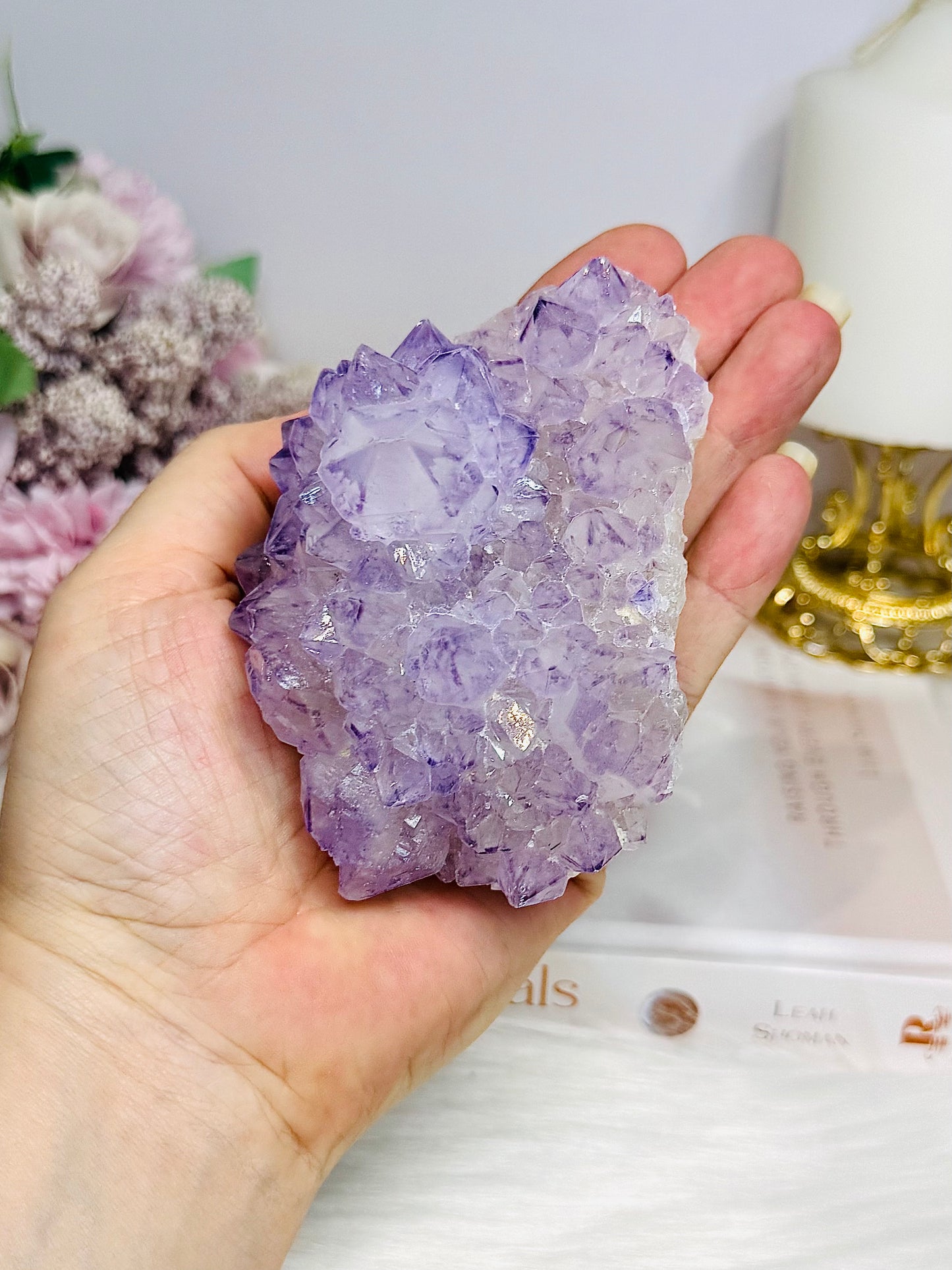 Large Natural Spirit Quartz Cluster Specimen 10cm 372g