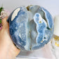 Huge Rare Natural Blue Coral Fossil Sphere 2.16KG