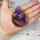 Amethyst X Agate Carved Turtle 7cm