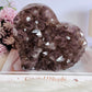 Huge 15cm 1.44KG Amethyst Cluster Carved Heart From Brazil