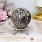Large Pink Tourmaline Sphere On Stand 362g