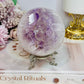 Large Druzy Amethyst Sphere on Stand 618g