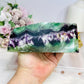 High Grade Rainbow Feather Fluorite Thick Slab 15cm