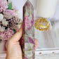 Stunning Natural Pink Tourmaline Carved Tower 15cm