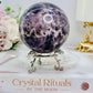 Large 500gram Chevron | Dream Amethyst Sphere on Stand