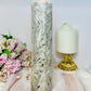 Large White Crazy Lace Agate Tower 25cm 956g