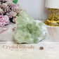 Light Green Transparent Cubed Fluorite Specimen 8cm 364g