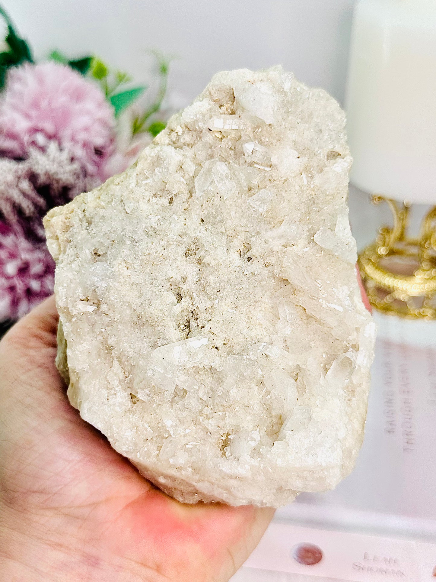 A Master Healer ~ Gorgeous Large 621gram Clear Quartz Cluster Freeform From Brazil