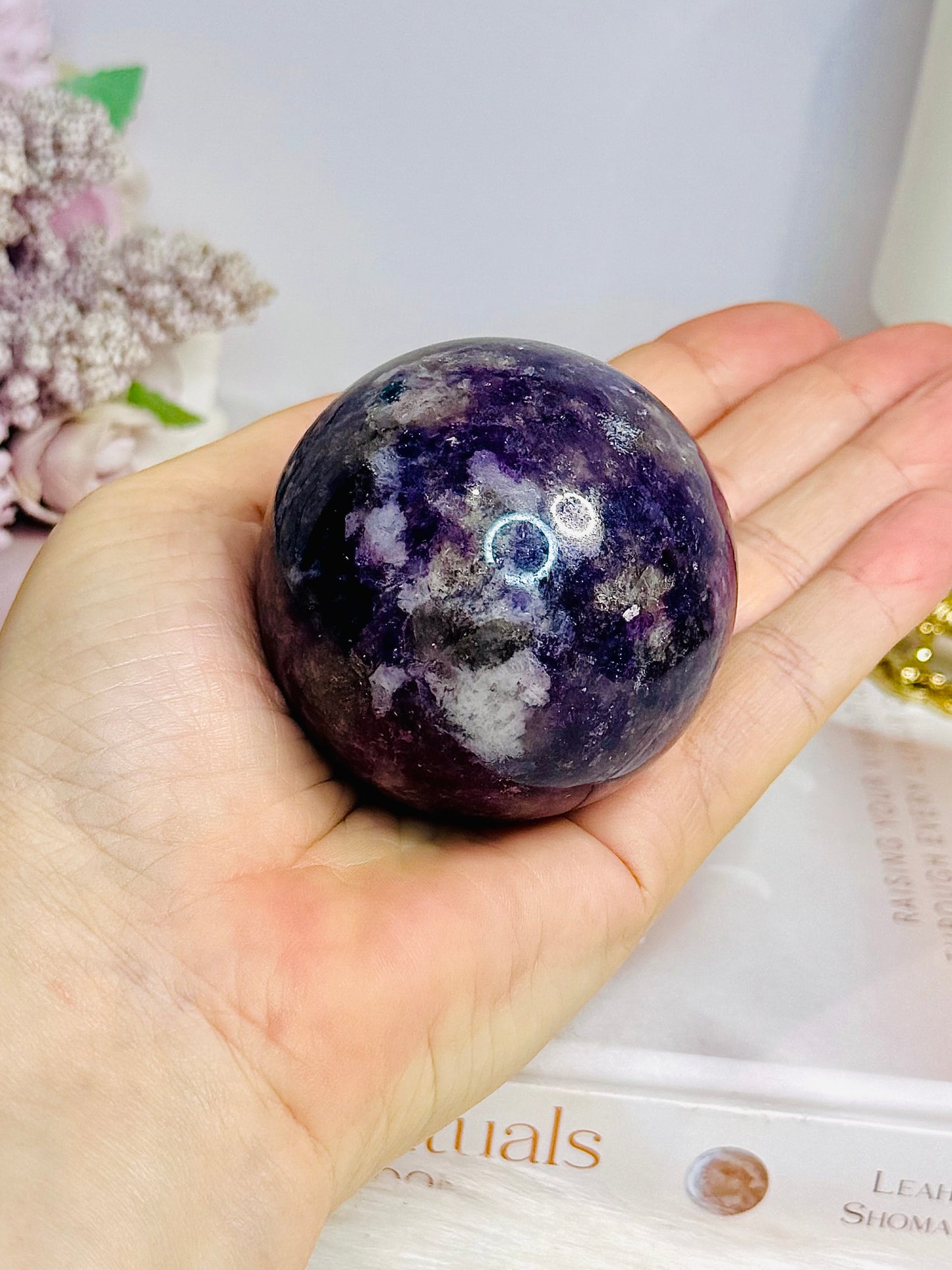 Pegmatite | Unicorn Stone Sphere on Stand 282g