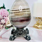 The Most Absolutely Gorgeous Large 791gram Jasper Carved Egg On Stand