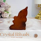 Carnelian Carved Fairy 6.5cm