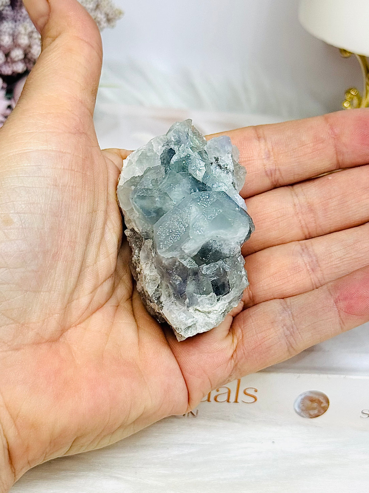 Natural Blue Fluorite Specimen 92g