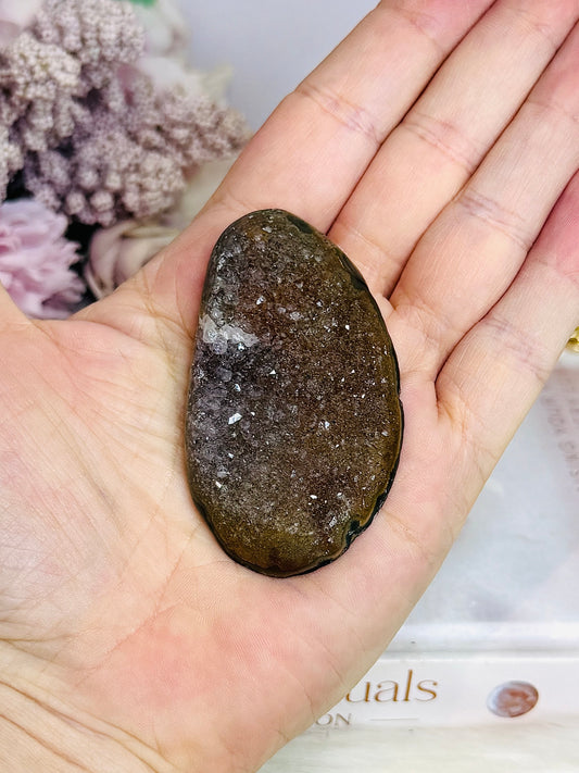 Amethyst Cluster Palm Stone