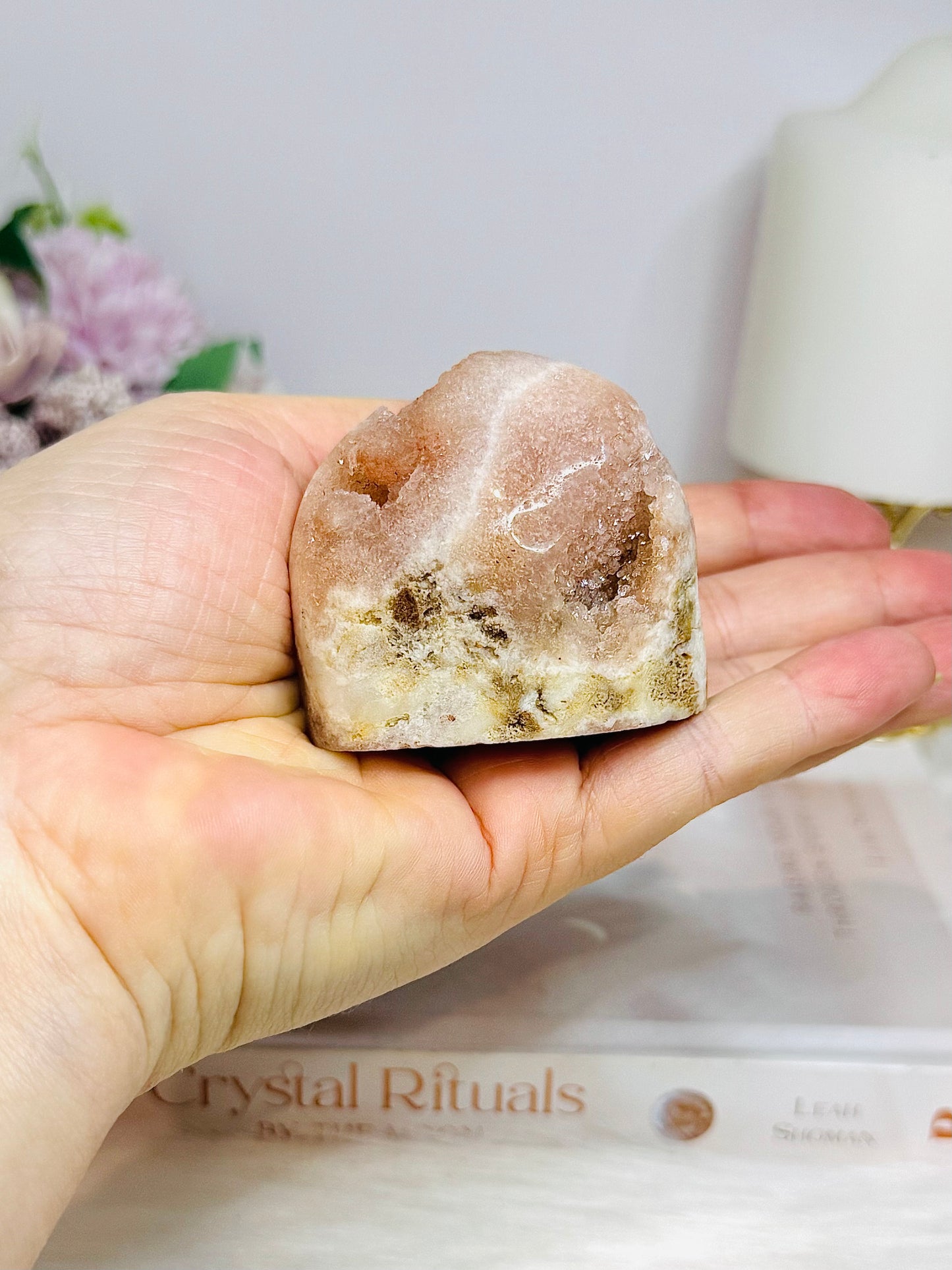 Pink Amethyst Druzy Freeform 5.5cm
