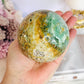 Huge Natural Glorious Variscite Sphere On Stand 802grams