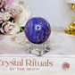 Natural Rare Charoite Sphere On Stand 76g
