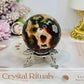 Red Moss Agate Druzy Sphere on Stand 280g