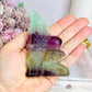 Fluorite Carved Fairy 9cm