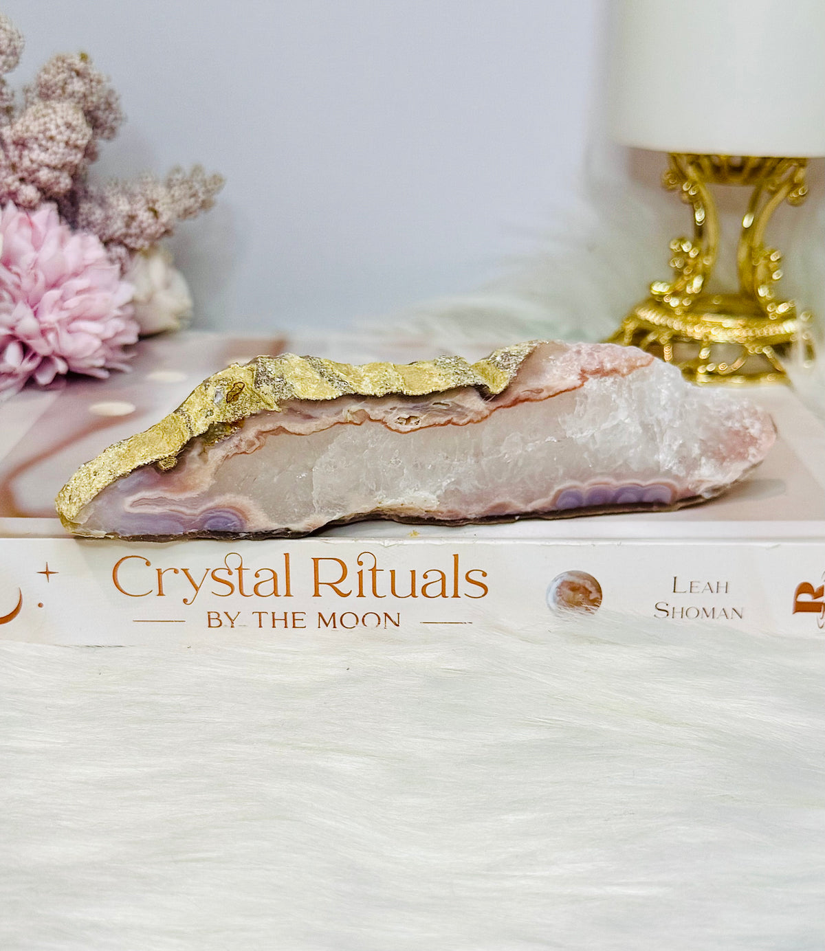 Pink Amethyst Natural Slab 15cm
