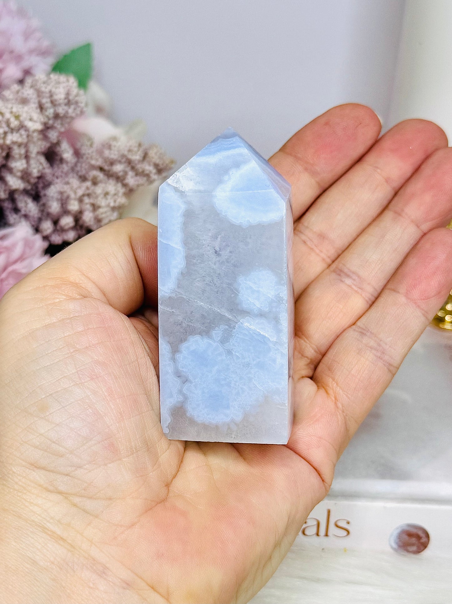 Blue Lace Agate Tower 7.5cm