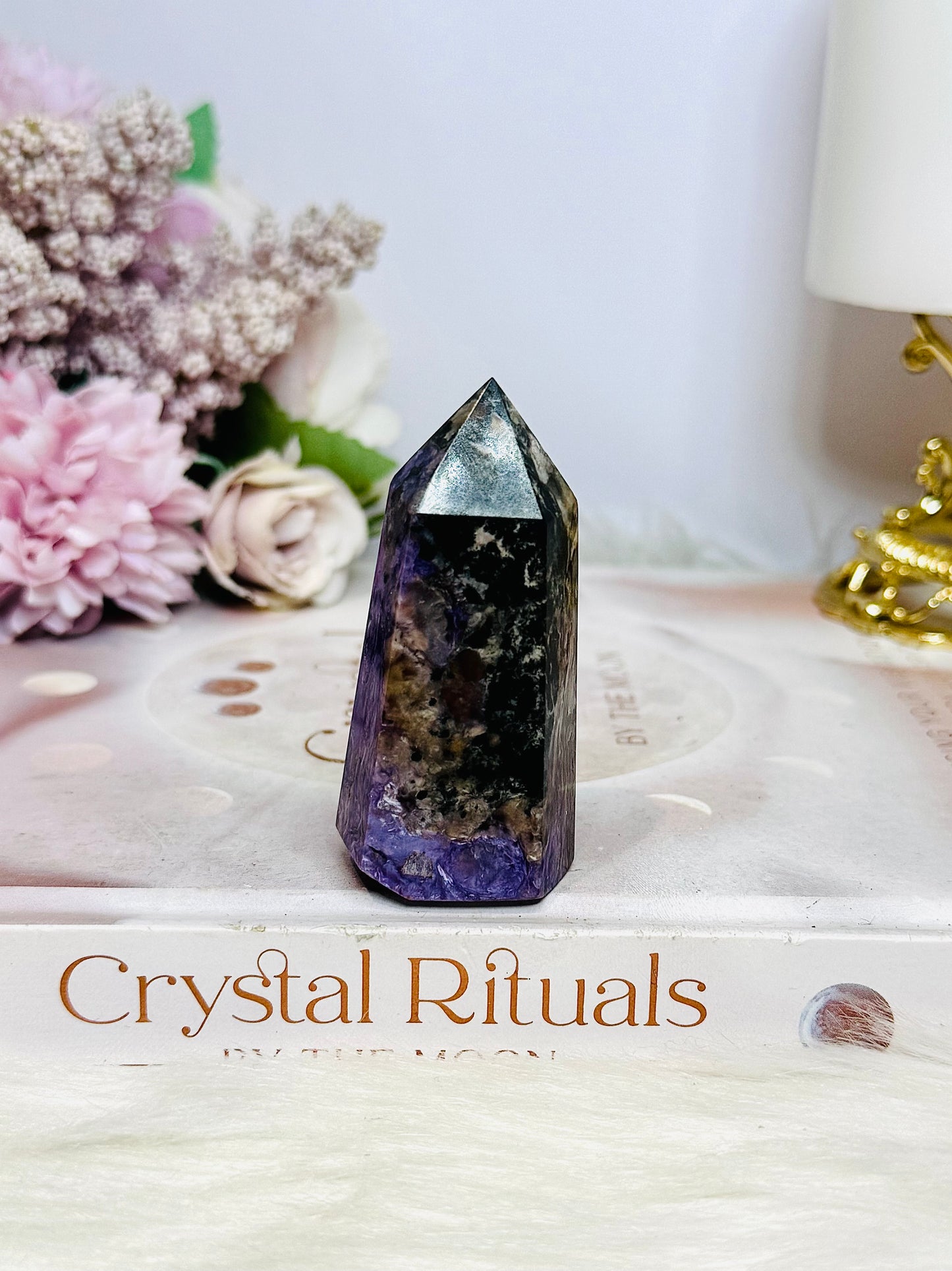 AAA Grade Charoite Tower 7cm