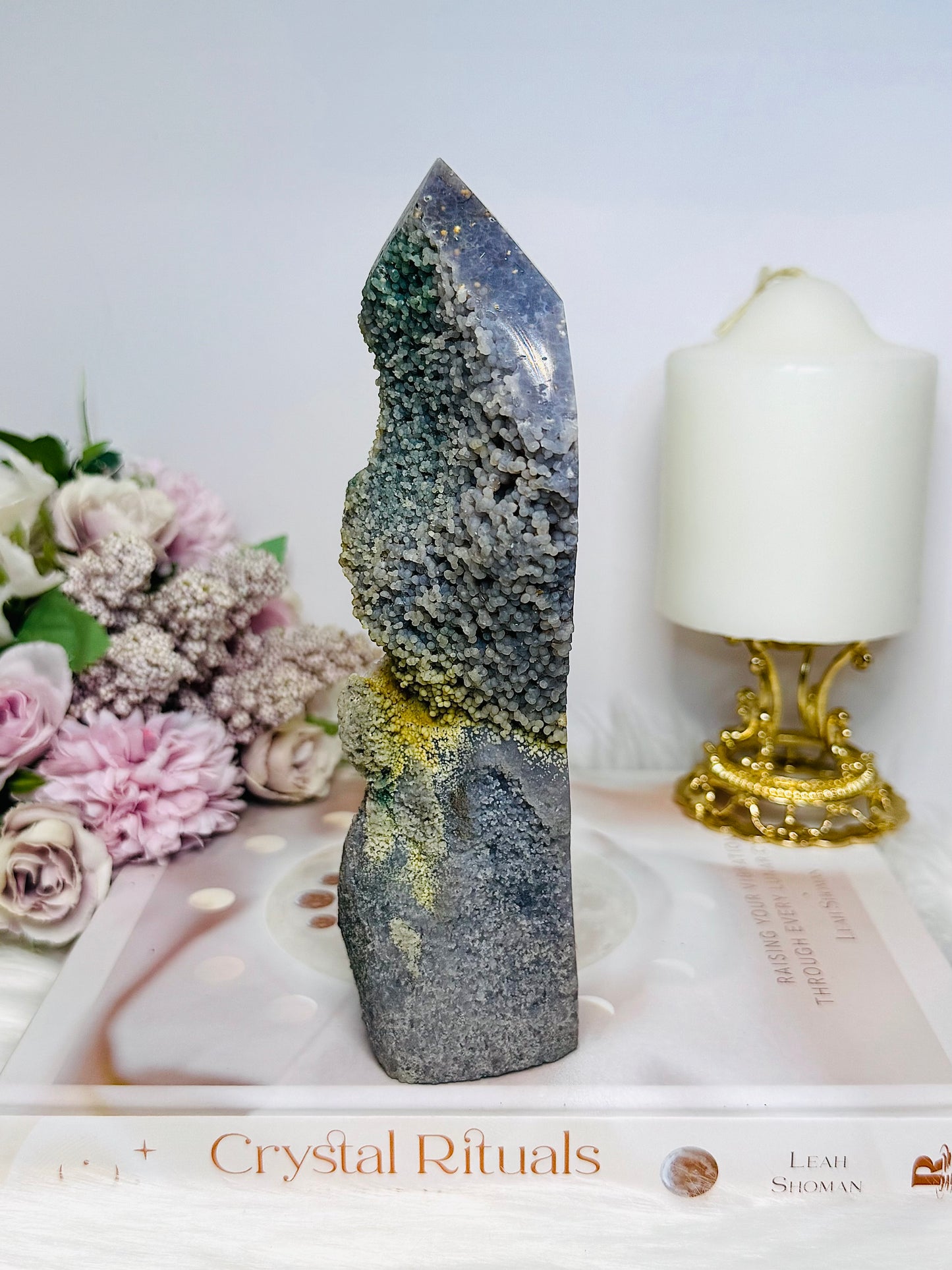 Large Unique Grape Agate Tower | Freeform 19cm 512g