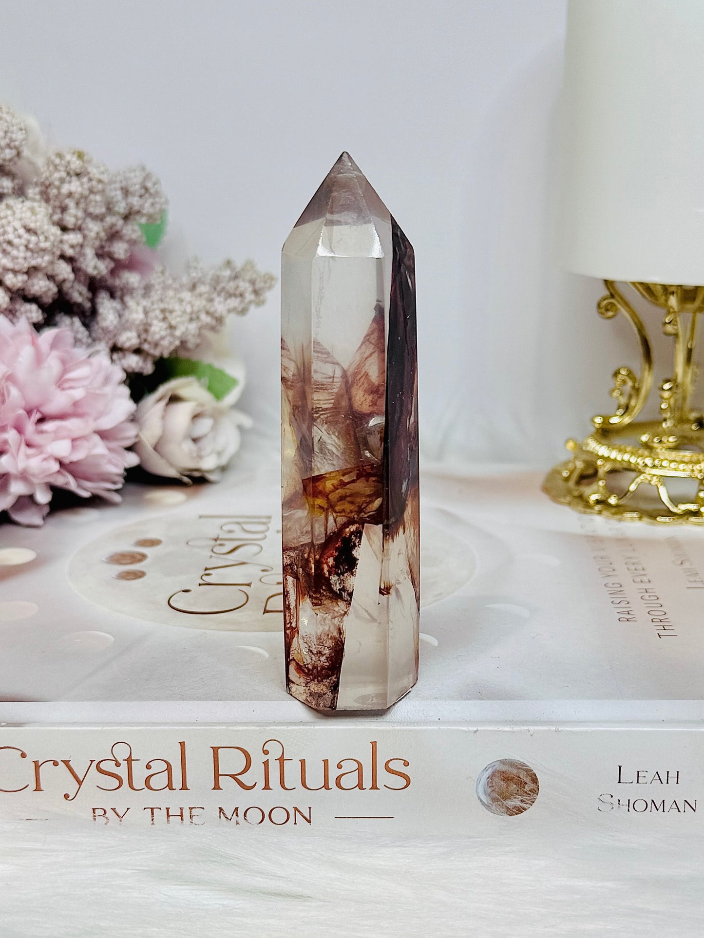 High Grade Fire Quartz Tower 9.5cm