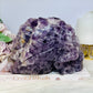Huge Amethyst Druzy Carved Skull 18.5cm 2.46KG