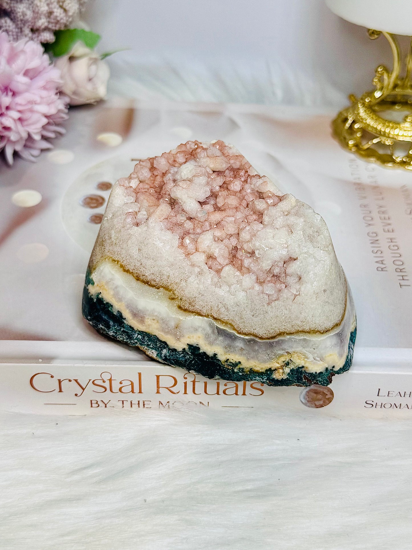 Pink Amethyst Druzy Freeform 464g