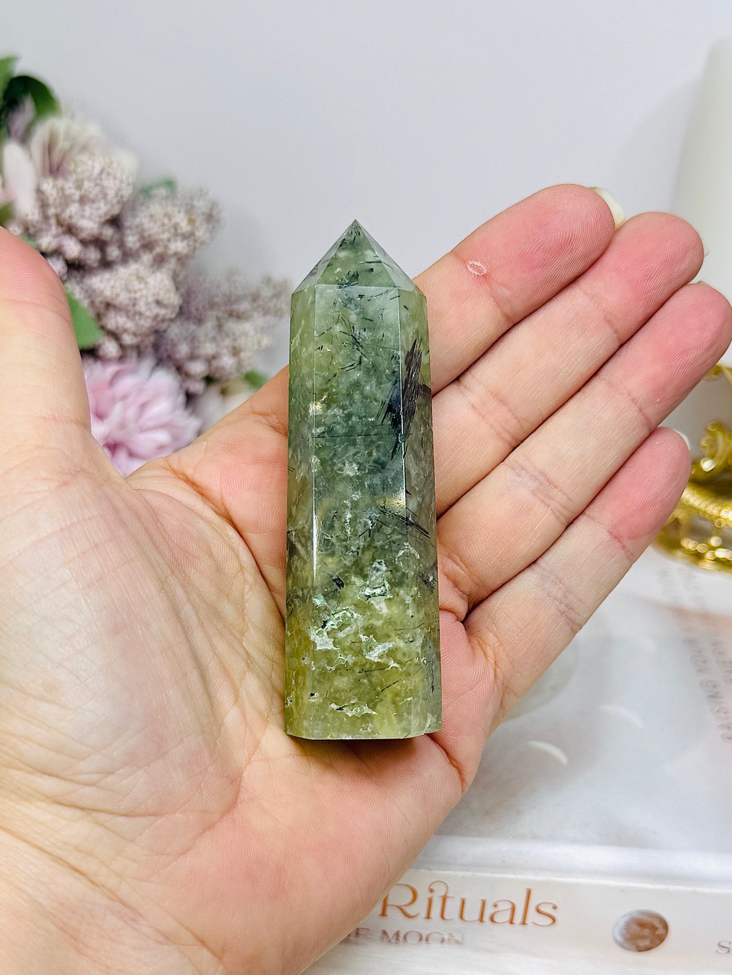 Prehnite Tower 9cm