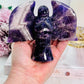 Protection From Negativity & Stress ~ Absolutely Divine 11cm Chunky Dream | Chevron Amethyst Angel Carving