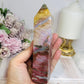 Indian Jade Colourful Tower 19.5cm 300g