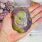 Wow! Rare & Incredible Atlantasite Carved Flower on Stand 9.5cm