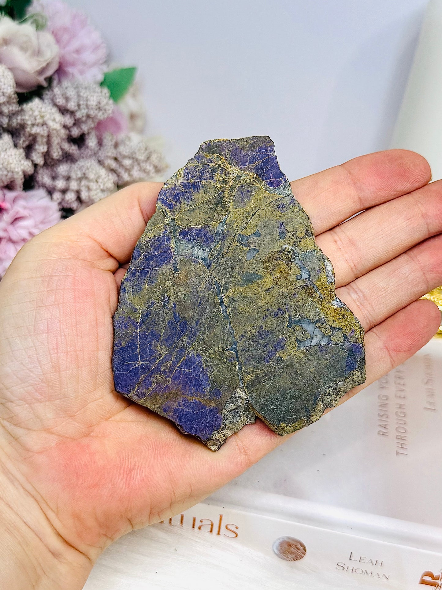 Natural Unpolished Stitchtite | Atlantisite Slab Specimen 9cm
