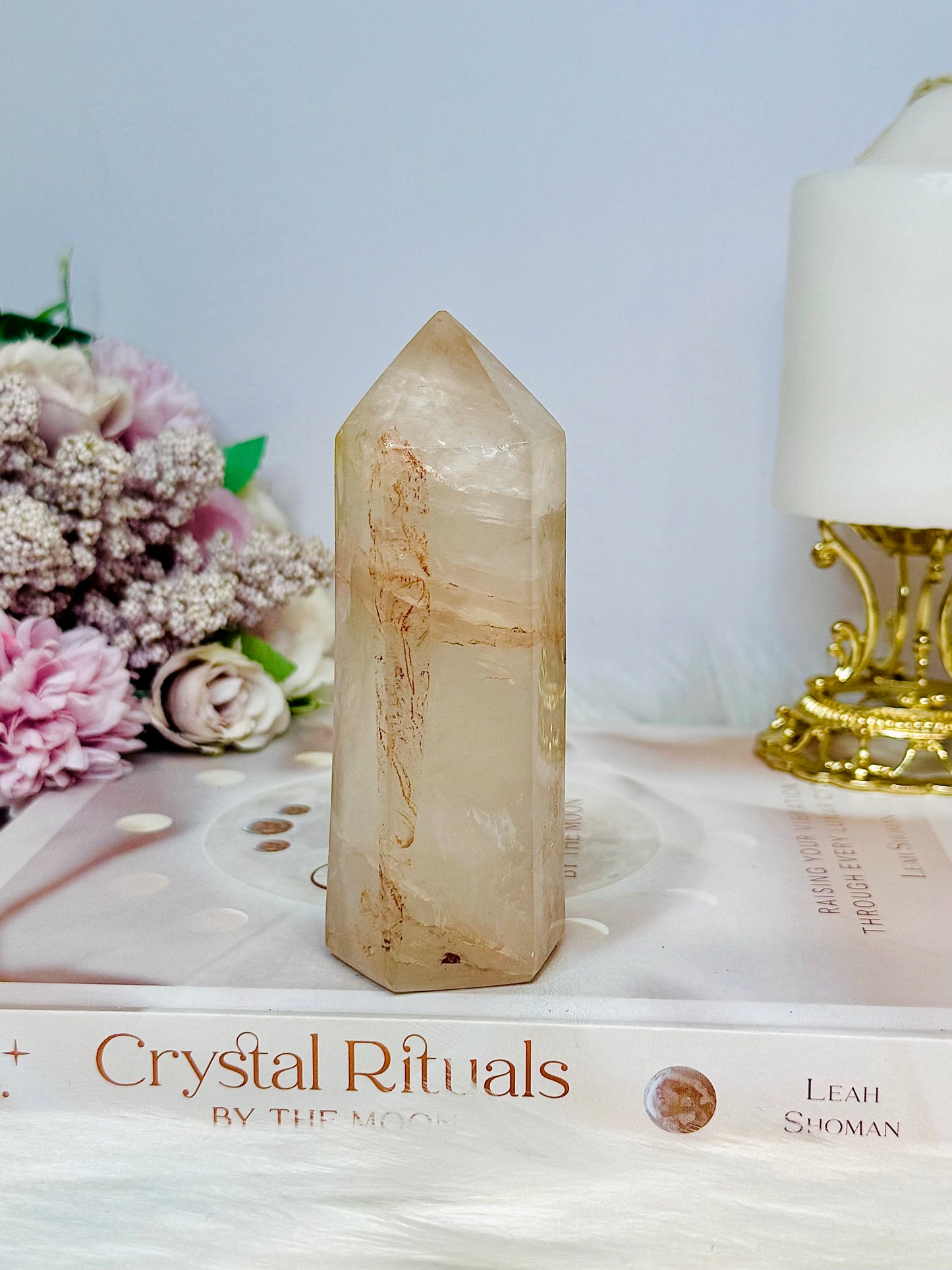 Chunky Large Fire Quartz Tower 11cm 303g