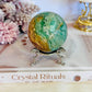 Beautiful Natural Variscite Sphere On Stand 6.5cm