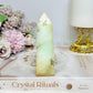 Natural Chrysoprase Tower (imperfections are part of her) 11cm