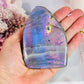 Incredible Pink, Purple & Blue Flash Natural Labradorite Polished Freeform 330grams