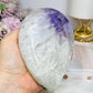 Large Chunky Amethyst In Quartz Teardrop | Freeform on Stand 675g 14cm