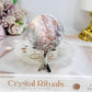 Pink Amethyst Druzy Sphere On Stand 171g