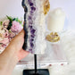 Wow!!!! Truly Divine Tall Large 1.34Gram 30cm Sparkling Sugar Druzy Amethyst Chunky Slice On Stand From Brazil ~ Remarkable Piece